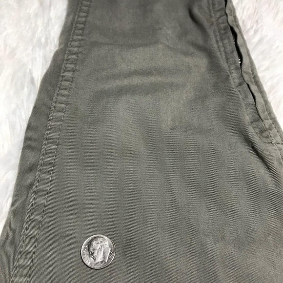 Basic Denim Gray Khaki Ankle Zip Skinny Leg Pants - Picture 6 of 8